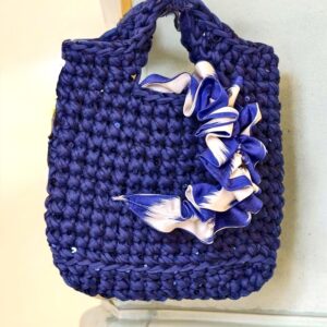 Modell Pötschen kobaldblau mit Pailletten